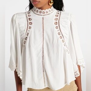 Isabel Marant White Lace Blouse NWT size 38
